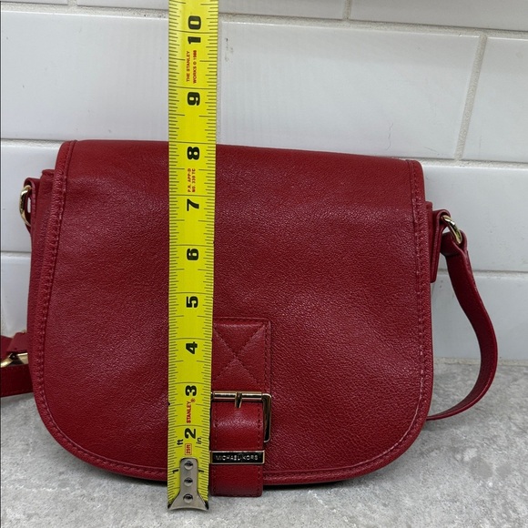 Michael Kors Cherry Red Leather Crossbody Bag. 10x8 in. Like New! - Picture 15 of 16